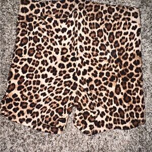 Torrid Leopard Print Bike Shorts